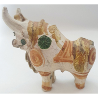 Beeldje (aardewerk) van rund, Zuid Amerikaans 